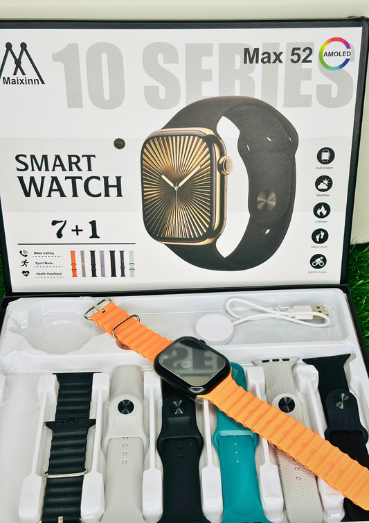 Maixinn Max 52 Smart Watch 7+1 Series — Premium AMOLED Smart Experience