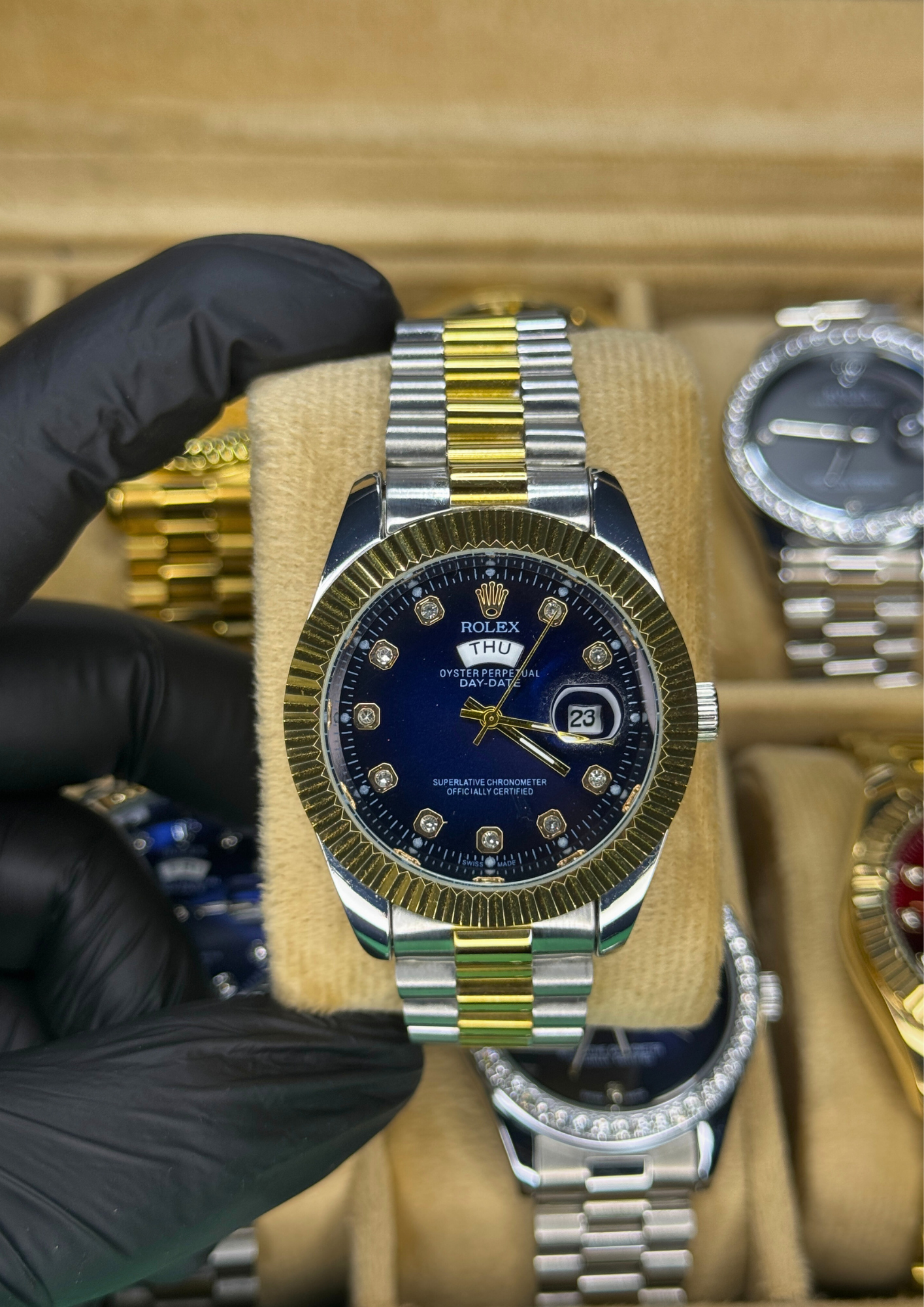 Rolex Oyster Perpetual Day-Date – Midnight Blue Elegance