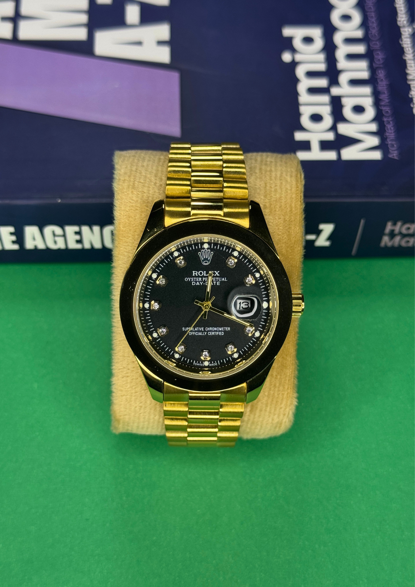 Rolex Oyster Perpetual Day-Date – Full Gold Black Dial Edition