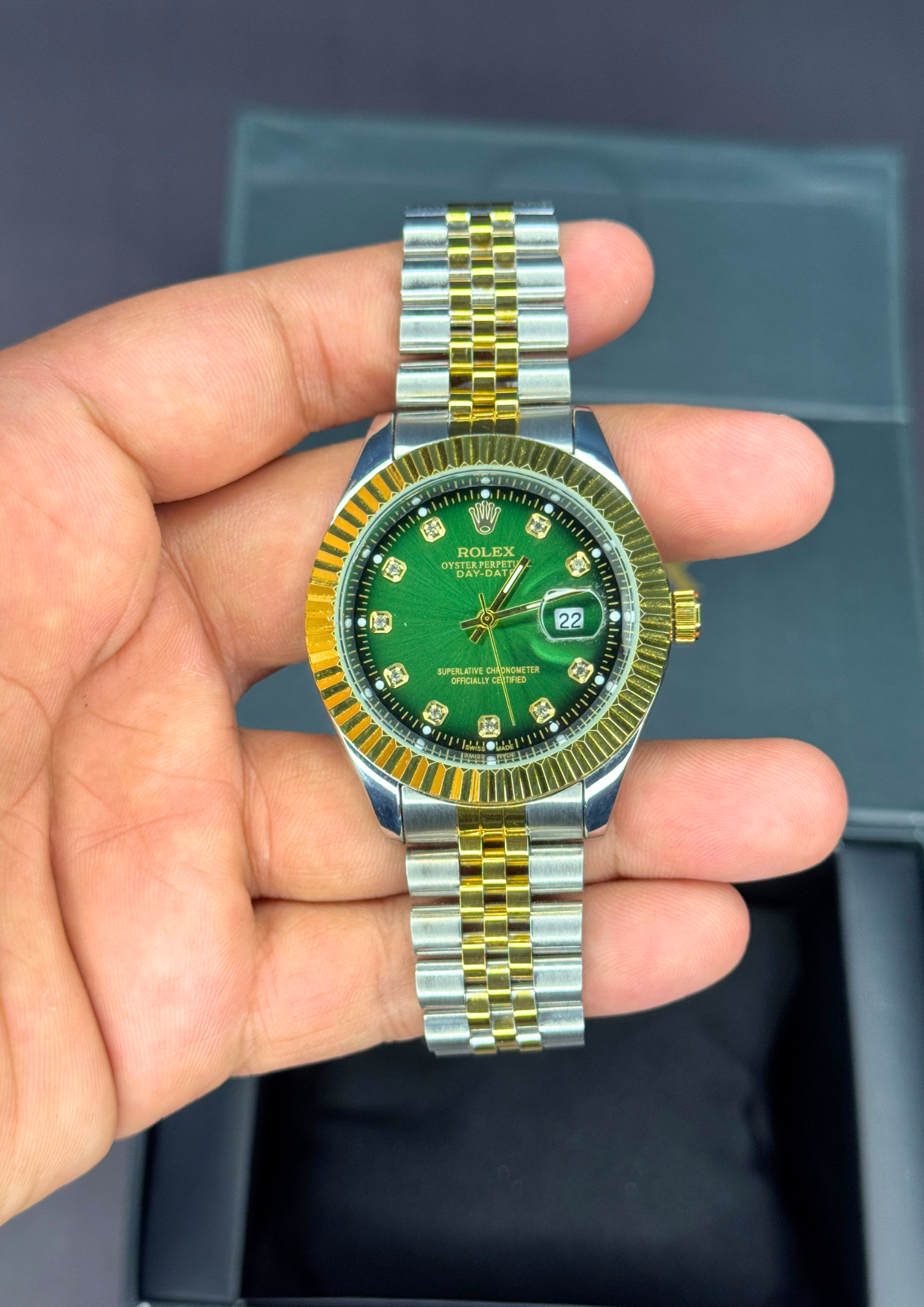 Rolex Datejust 36 – Green Dial | Two-Tone Jubilee