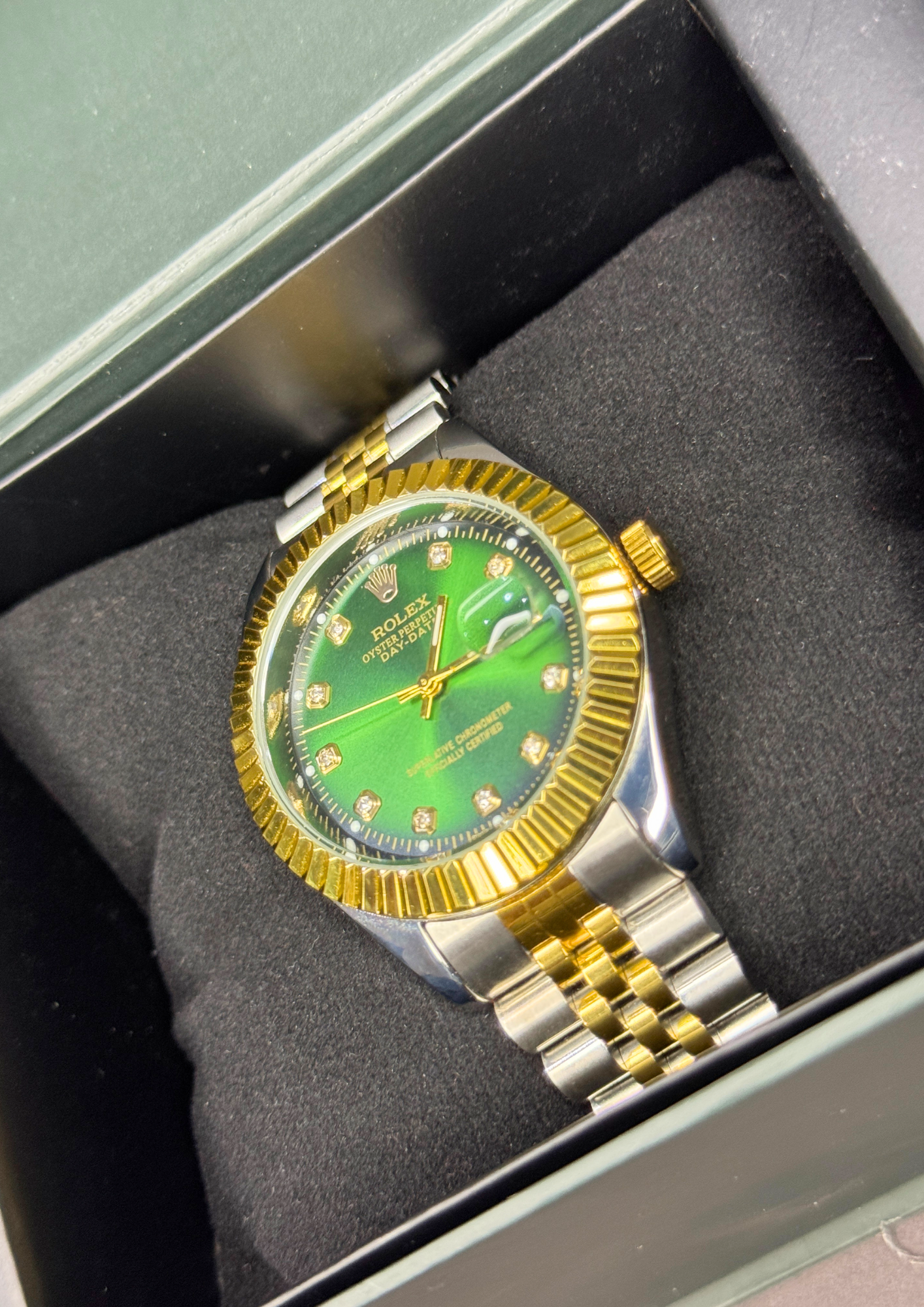 Rolex Datejust 36 – Green Dial | Two-Tone Jubilee