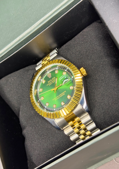 Rolex Datejust 36 – Green Dial | Two-Tone Jubilee