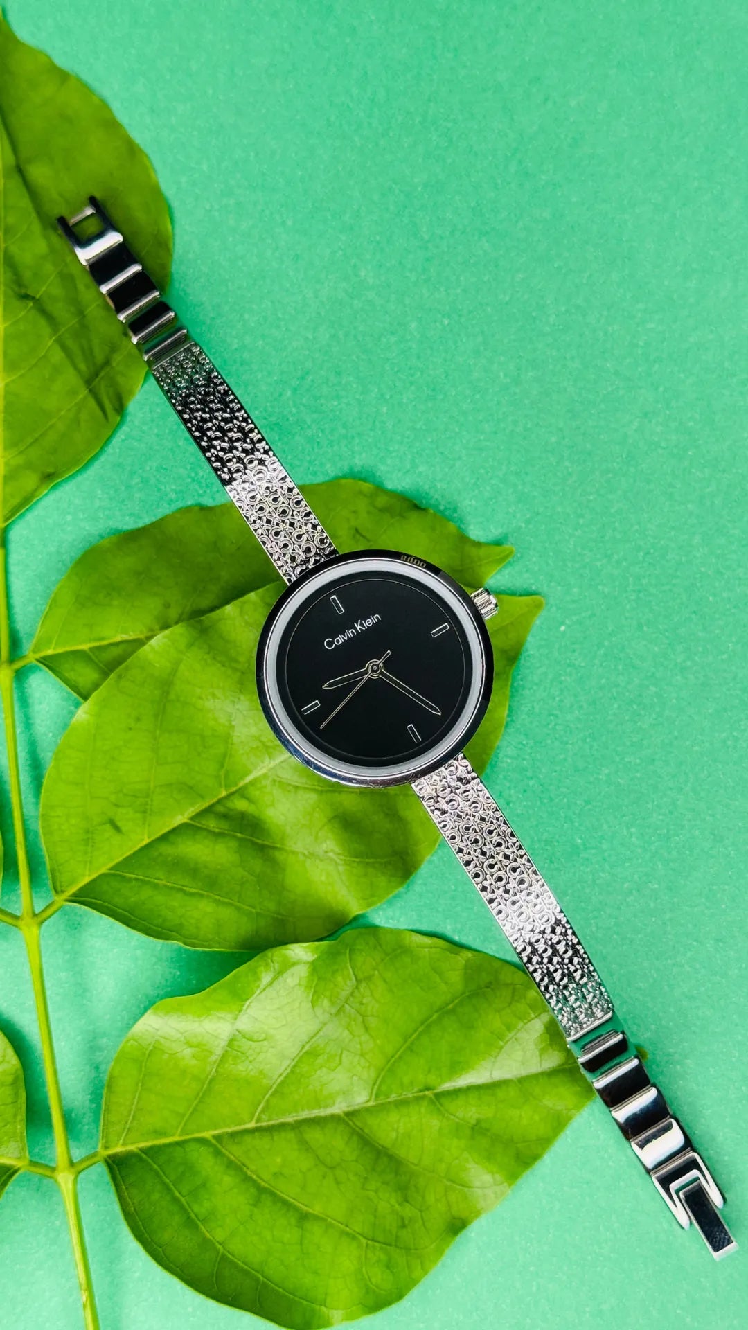 Midnight Grace - Black & Silver Designer Women's Watch