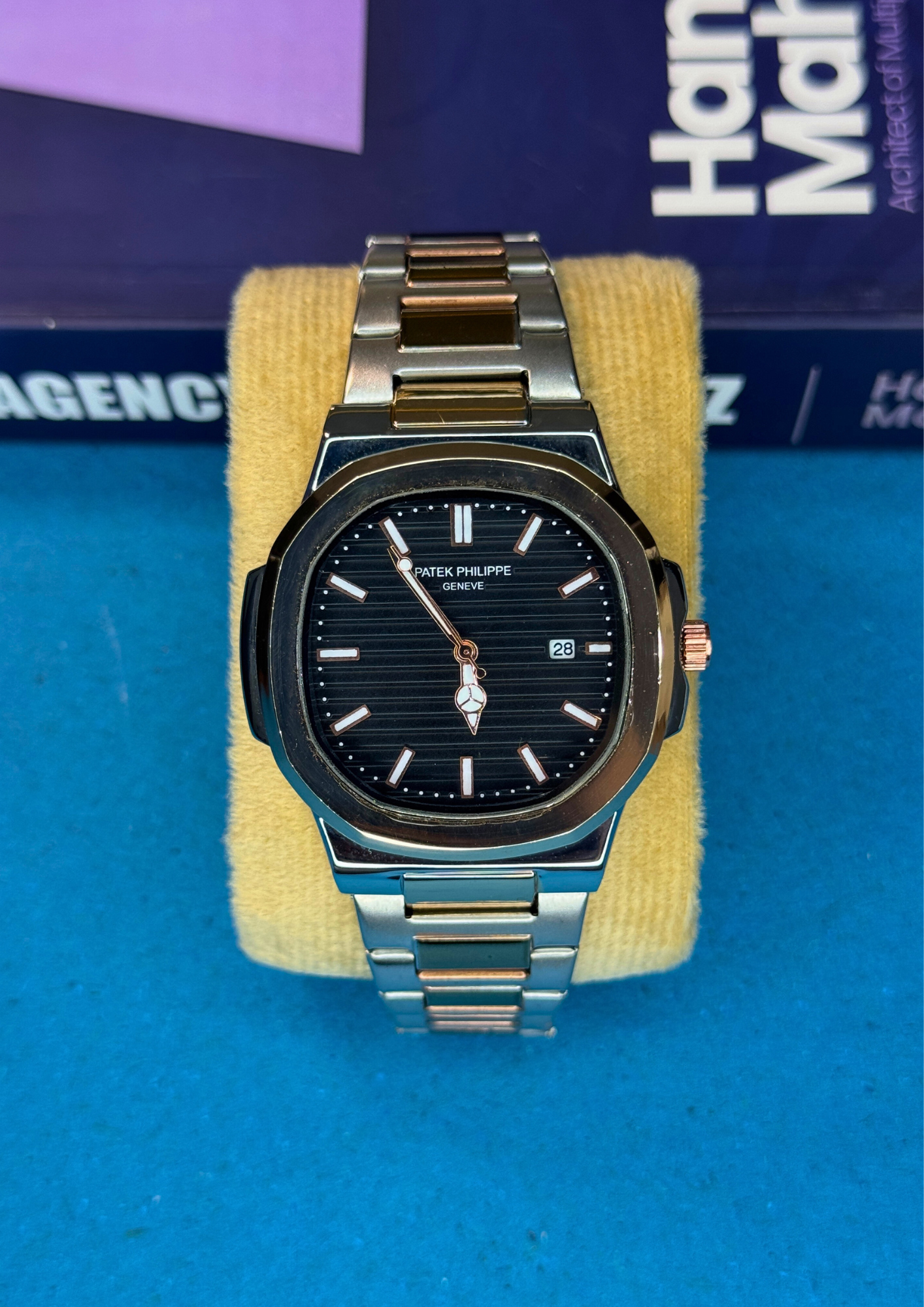 Patek Philippe Nautilus Style – Black Dial Elegance