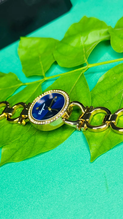 Royal Elegance - Blue & Gold Luxury Women’s Watch