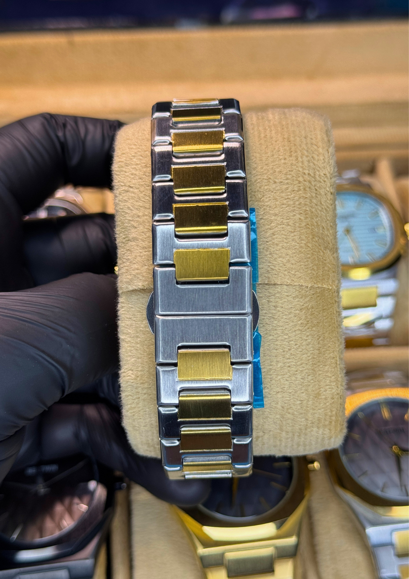 Bestwin Gold Gradient Dial Watch – Luxury Steel Finish