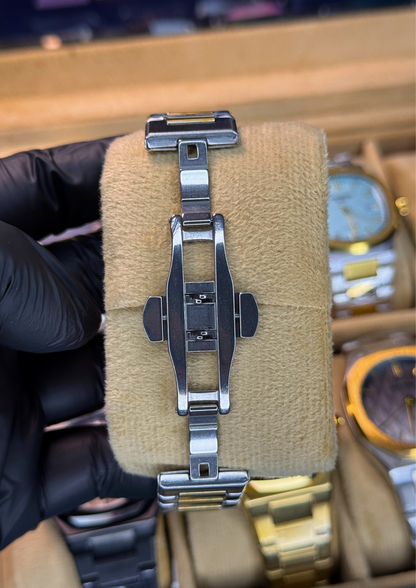 Bestwin Gold Gradient Dial Watch – Luxury Steel Finish