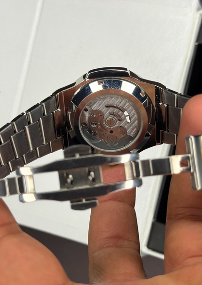 Patek Philippe Geneve – Luxurious Black & Green Automatic Watch